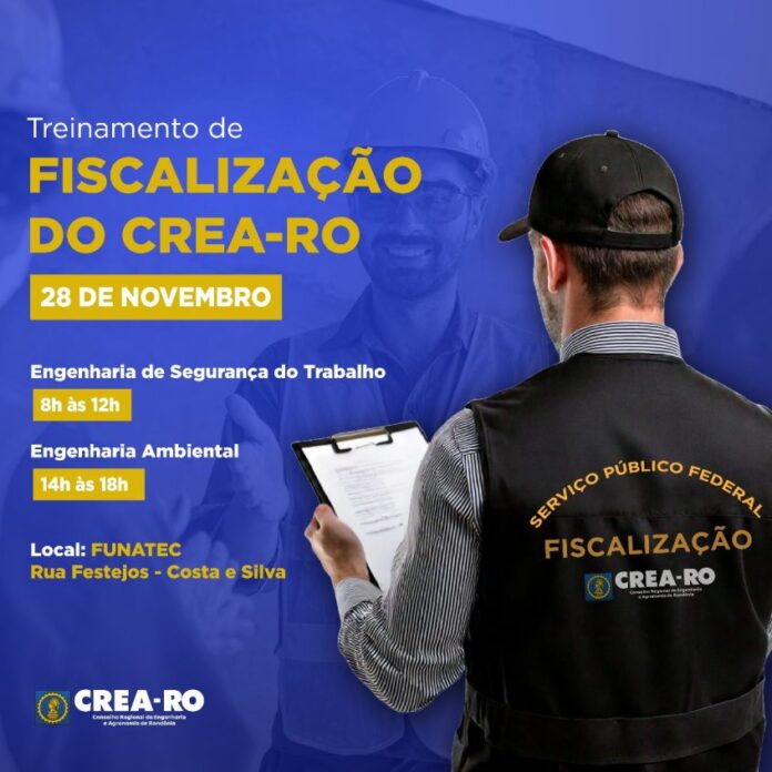 Crea-RO Realiza Treinamento para Capacitar Fiscais e Aprimorar os Processos de Fiscalização