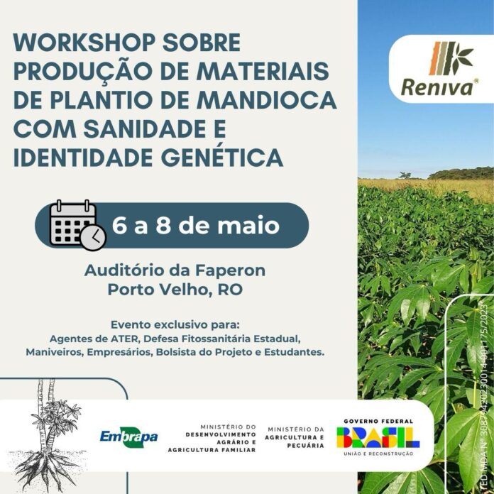 Oficina de Capacitação em Produção de Manivas de Mandioca, iniciativa promovida pela Embrapa Rondônia e Embrapa Mandioca e Fruticultura